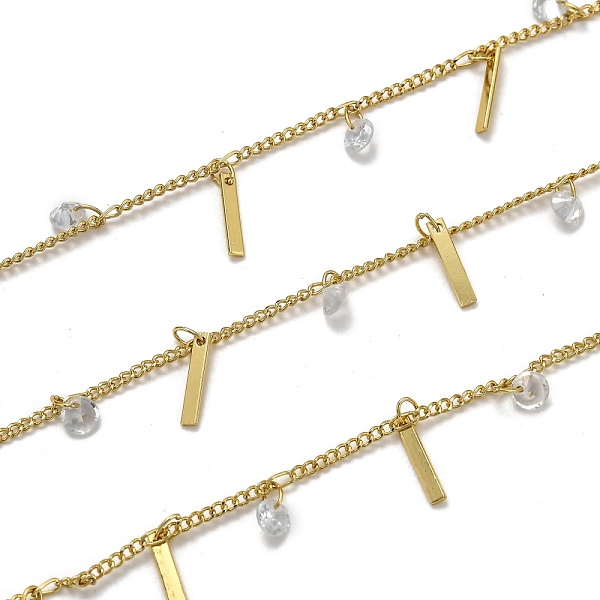 PandaHall 3.28 Feet Handmade Brass Curb Chains, with Clear Cubic Zirconia, Long-Lasting Plated, Soldered, Golden, Links: 1.9x1.6x0.8mm...
PandaHall 3.28 Feet Handmade Brass Curb Chains, with Clear Cubic Zirconia, Long-Lasting Plated, Soldered, Golden, Links: 1.9x1.6x0.8mm...