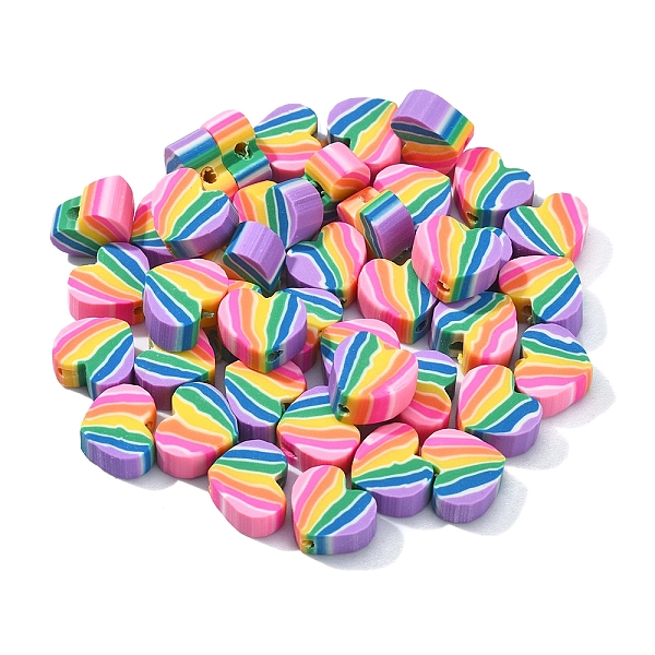 PandaHall 200Pcs Handmade Polymer Clay Beads, Heart with Stripe Pattern, Mixed Color, 7.5x9x4mm, Hole: 1.2mm Polymer Clay Heart Multicolor
PandaHall 200Pcs Handmade Polymer Clay Beads, Heart with Stripe Pattern, Mixed Color, 7.5x9x4mm, Hole: 1.2mm Polymer Clay Heart Multicolor