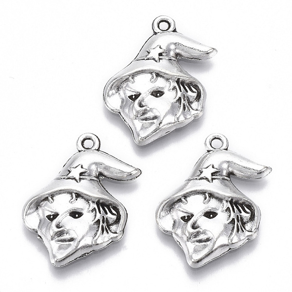 PandaHall Tibetan Style Alloy Pendants, Lead Free & Cadmium Free, Halloween Theme, Halloween Witch, Antique Silver, 23.5x16.5x3.5mm, Hole...
PandaHall Tibetan Style Alloy Pendants, Lead Free & Cadmium Free, Halloween Theme, Halloween Witch, Antique Silver, 23.5x16.5x3.5mm, Hole...