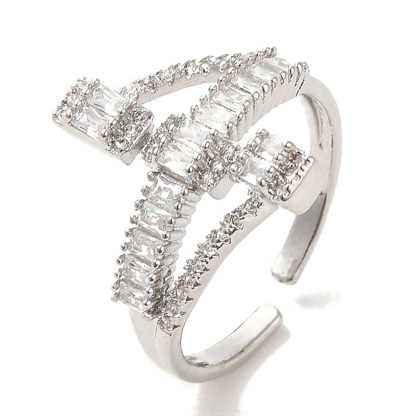 PandaHall Brass Micro Pave Cubic Zirconia Rings for Women, Long-Lasting Plated, Platinum, Adjustable Brass+Cubic Zirconia Clear
PandaHall Brass Micro Pave Cubic Zirconia Rings for Women, Long-Lasting Plated, Platinum, Adjustable Brass+Cubic Zirconia Clear