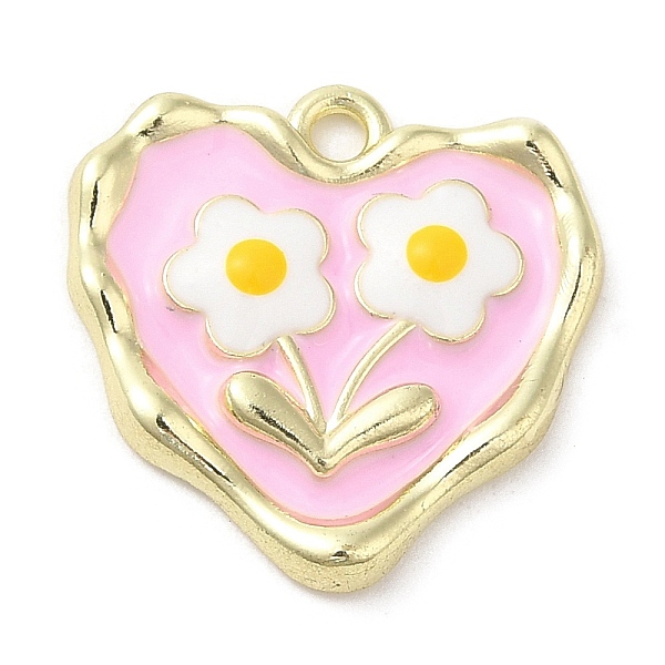 PandaHall Alloy Enamel Pendants, Golden, Heart with Flower Charm, Pink, 18x18x3mm, Hole: 1.6mm Alloy+Enamel Heart Pink
PandaHall Alloy Enamel Pendants, Golden, Heart with Flower Charm, Pink, 18x18x3mm, Hole: 1.6mm Alloy+Enamel Heart Pink