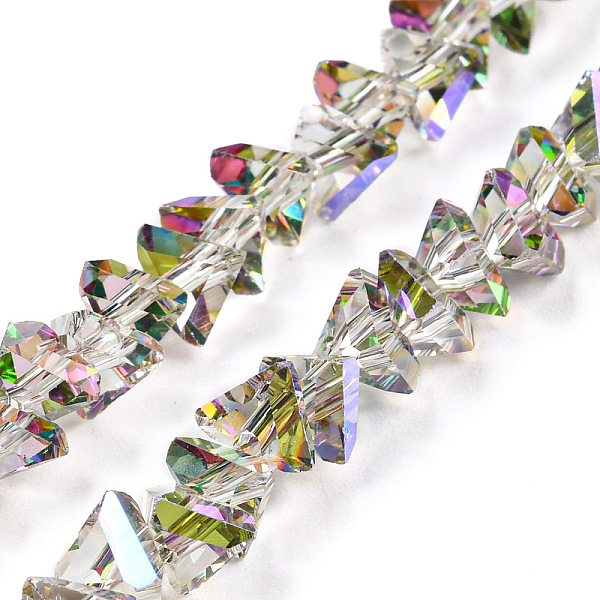 PandaHall Electroplate Transparent Glass Beads Strands, Half Rainbow Plated, Faceted Triangle, Violet, 4.5x4.5x5.5mm, Hole: 1.2mm, about..., Purple
PandaHall Electroplate Transparent Glass Beads Strands, Half Rainbow Plated, Faceted Triangle, Violet, 4.5x4.5x5.5mm, Hole: 1.2mm, about..., Purple