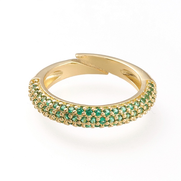 PandaHall Adjustable Brass Micro Pave Cubic Zirconia Cuff Rings, Open Rings, Long-Lasting Plated, Golden, Green, Size 5, 16mm Brass+Cubic...
PandaHall Adjustable Brass Micro Pave Cubic Zirconia Cuff Rings, Open Rings, Long-Lasting Plated, Golden, Green, Size 5, 16mm Brass+Cubic...