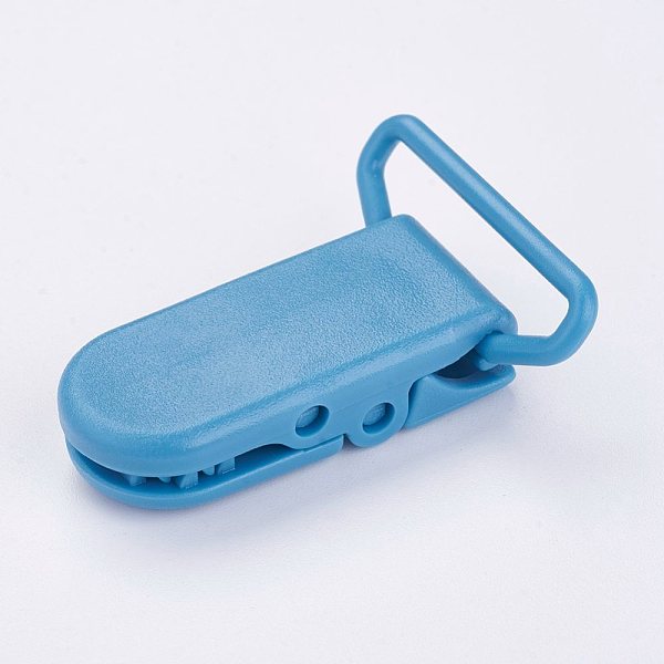 PandaHall Eco-Friendly Plastic Baby Pacifier Holder Clip, Deep Sky Blue, 43x31x9mm Plastic Blue
PandaHall Eco-Friendly Plastic Baby Pacifier Holder Clip, Deep Sky Blue, 43x31x9mm Plastic Blue