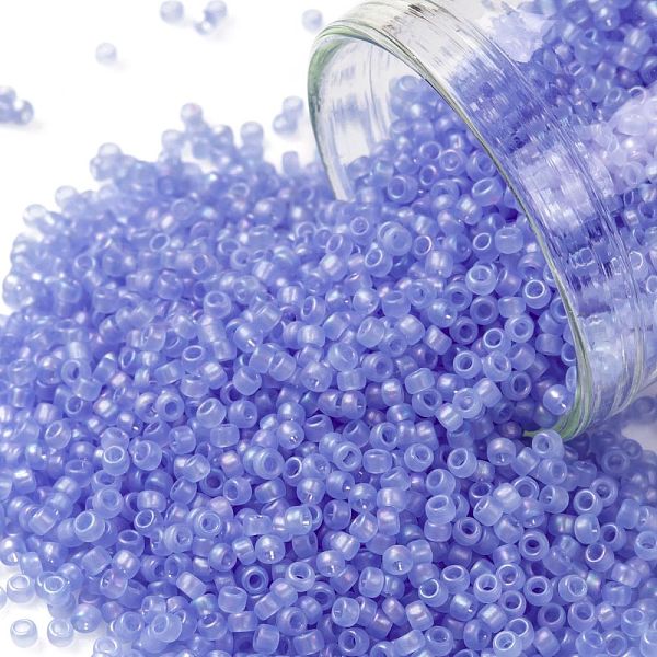 PandaHall TOHO Round Seed Beads, Japanese Seed Beads, (168F) Transparent AB Frost Light Sapphire, 15/0, 1.5mm, Hole: 0.7mm, about..., Blue
PandaHall TOHO Round Seed Beads, Japanese Seed Beads, (168F) Transparent AB Frost Light Sapphire, 15/0, 1.5mm, Hole: 0.7mm, about..., Blue