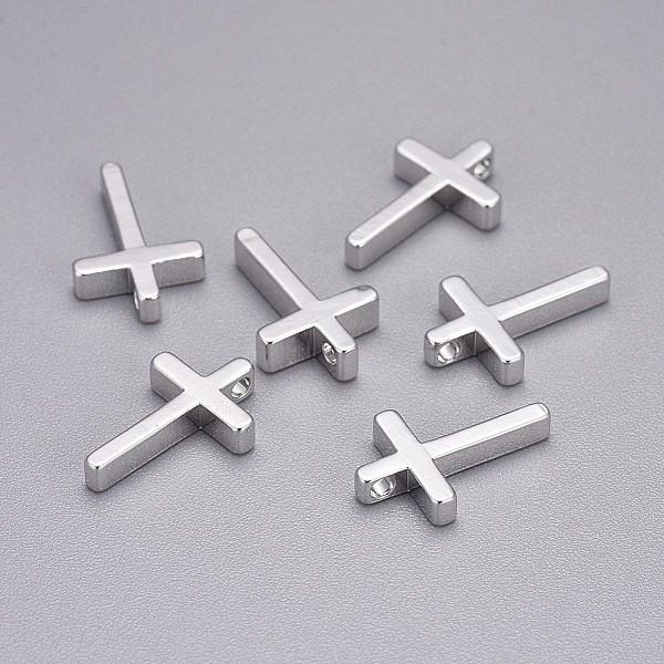 PandaHall Brass Tiny Cross Charms, Platinum, 13x8.5x2.5mm, Hole: 1.4mm Brass Cross
PandaHall Brass Tiny Cross Charms, Platinum, 13x8.5x2.5mm, Hole: 1.4mm Brass Cross