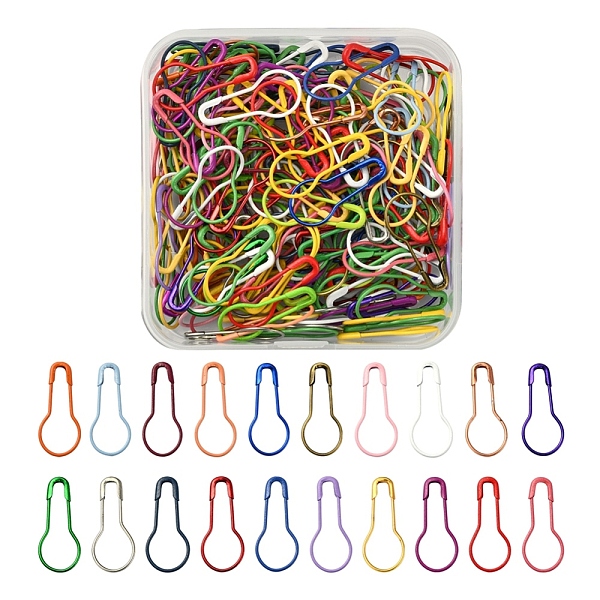 PandaHall 200Pcs Spray Painted Iron Calabash Pins, Knitting Stitch Marker, Mixed Color, 21.5x9.5x1.5mm, Hole: 0.5mm Iron Multicolor
PandaHall 200Pcs Spray Painted Iron Calabash Pins, Knitting Stitch Marker, Mixed Color, 21.5x9.5x1.5mm, Hole: 0.5mm Iron Multicolor