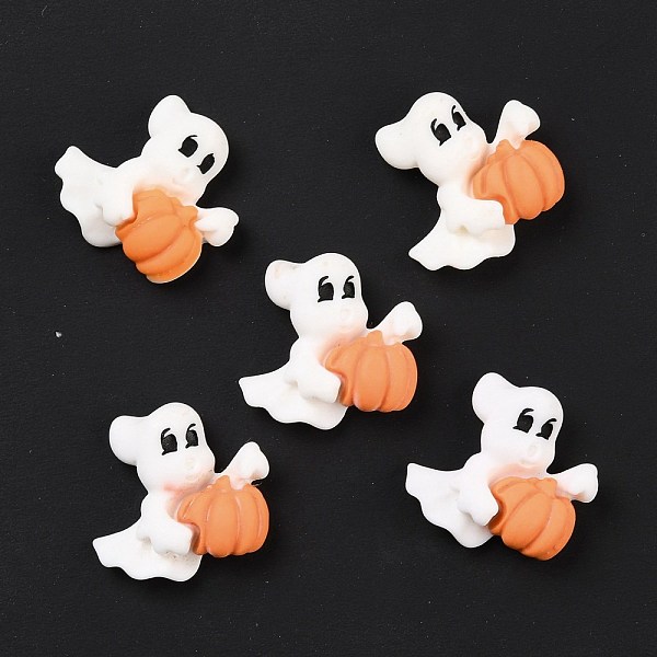 PandaHall Ghost with Pumpkin Opaque Resin Cabochons, White, 20.5x21x6.5mm Resin Ghost White
PandaHall Ghost with Pumpkin Opaque Resin Cabochons, White, 20.5x21x6.5mm Resin Ghost White