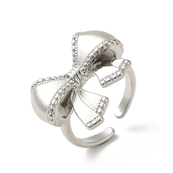 PandaHall Brass Cuff Rings for Women, Bowknot, Platinum, Inner Diameter: 16.4mm Brass Bowknot
PandaHall Brass Cuff Rings for Women, Bowknot, Platinum, Inner Diameter: 16.4mm Brass Bowknot