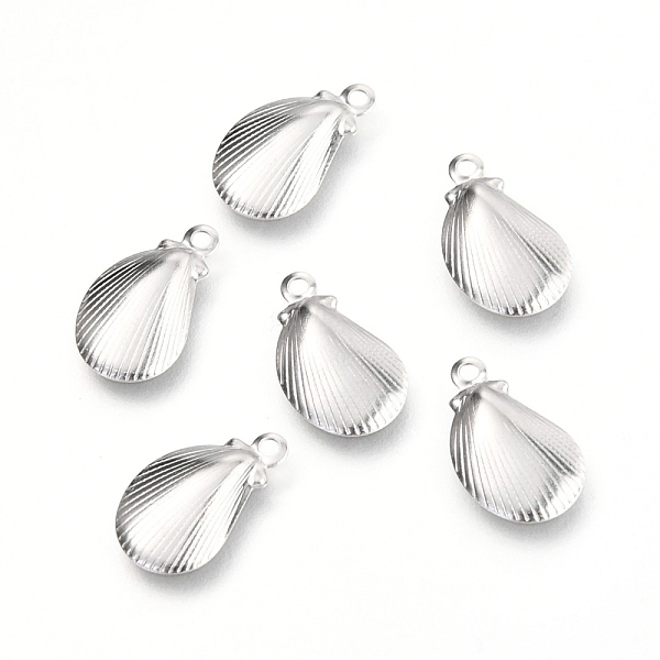 PandaHall 304 Stainless Steel Charms, Shell Shape, Stainless Steel Color, 12.5x7.5x1.5mm, Hole: 1mm 304 Stainless Steel Shell Shape
PandaHall 304 Stainless Steel Charms, Shell Shape, Stainless Steel Color, 12.5x7.5x1.5mm, Hole: 1mm 304 Stainless Steel Shell Shape