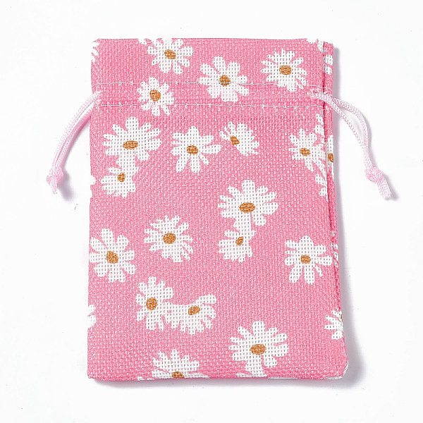 PandaHall Burlap Packing Pouches Drawstring Bags, Rectangle, Hot Pink, Flower, 13.5~14x10x0.35cm Burlap Flower
PandaHall Burlap Packing Pouches Drawstring Bags, Rectangle, Hot Pink, Flower, 13.5~14x10x0.35cm Burlap Flower