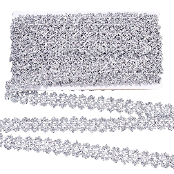 PandaHall FINGERINSPIRE 20 Yards Metallic Braid Trim Sliver Flower Shape Lace Ribbon 1" Embellishment Lace Trim for Christmas Holiday..., Silver
PandaHall FINGERINSPIRE 20 Yards Metallic Braid Trim Sliver Flower Shape Lace Ribbon 1" Embellishment Lace Trim for Christmas Holiday..., Silver