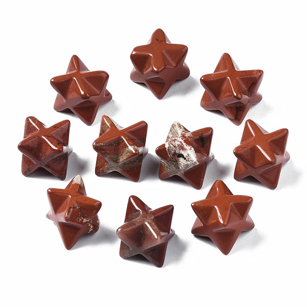 PandaHall Natural Red Jasper Beads, No Hole/Undrilled, Merkaba Star, 11~13.5x11~13.5x11~13.5mm Red Jasper Star
PandaHall Natural Red Jasper Beads, No Hole/Undrilled, Merkaba Star, 11~13.5x11~13.5x11~13.5mm Red Jasper Star