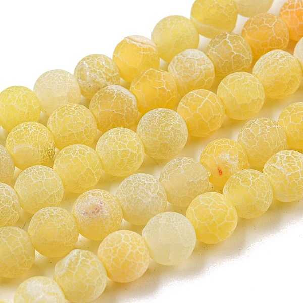 PandaHall Natural Crackle Agate Beads Strands, Dyed, Round, Grade A, Gold, 6mm, Hole: 1mm, about 63pcs/strand, 15.5inch Crackle Agate Round...
PandaHall Natural Crackle Agate Beads Strands, Dyed, Round, Grade A, Gold, 6mm, Hole: 1mm, about 63pcs/strand, 15.5inch Crackle Agate Round...