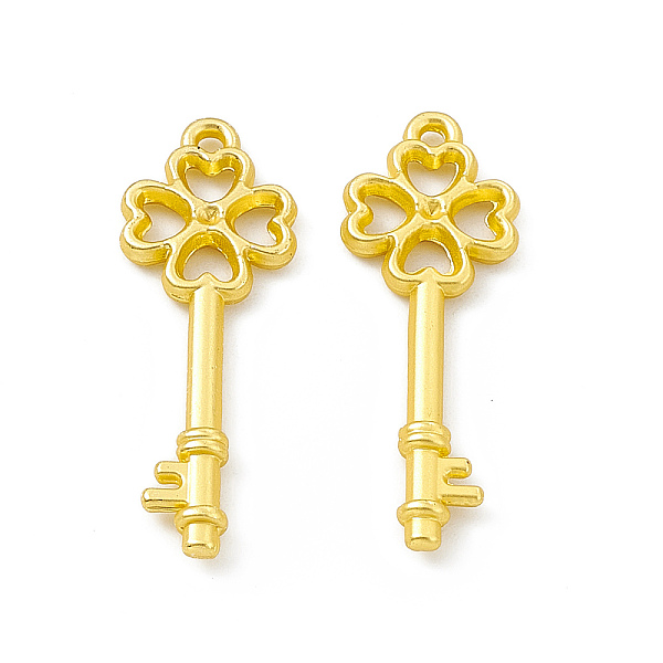 PandaHall Rack Plating Alloy Pendants, Cadmium Free & Lead Free & Nickle Free, Clover Key Charms, Matte Gold Color, 25x9x2mm, Hole: 1mm...
PandaHall Rack Plating Alloy Pendants, Cadmium Free & Lead Free & Nickle Free, Clover Key Charms, Matte Gold Color, 25x9x2mm, Hole: 1mm...