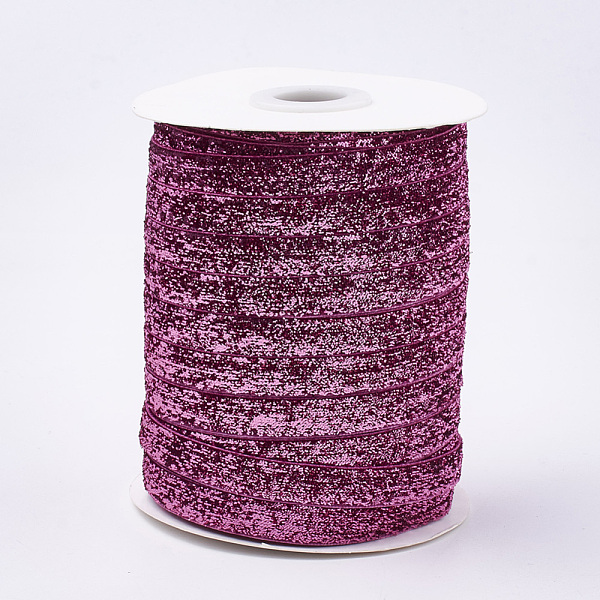 PandaHall Glitter Sparkle Ribbon, Polyester & Nylon Ribbon, Medium Orchid, 3/8 inch(9.5~10mm), about 50yards/roll(45.72m/roll) Polyester..., Purple
PandaHall Glitter Sparkle Ribbon, Polyester & Nylon Ribbon, Medium Orchid, 3/8 inch(9.5~10mm), about 50yards/roll(45.72m/roll) Polyester..., Purple
