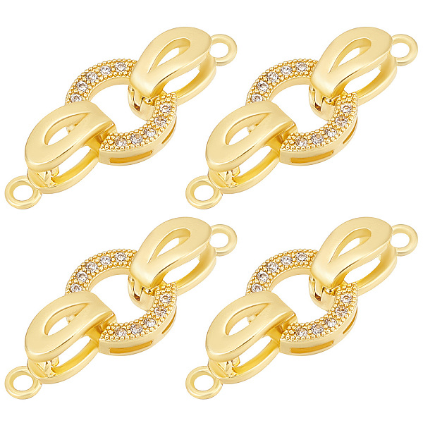 PandaHall Beebeecraft 6 Sets Brass Micro Pave Clear Cubic Zirconia Fold Over Clasps, Oval, Real 18K Gold Plated, 25.5mm, Oval: 9.5x8.5x3mm...
PandaHall Beebeecraft 6 Sets Brass Micro Pave Clear Cubic Zirconia Fold Over Clasps, Oval, Real 18K Gold Plated, 25.5mm, Oval: 9.5x8.5x3mm...