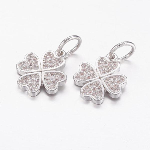 PandaHall Brass Micro Pave Cubic Zirconia Pendants, Clover, Real Platinum Plated, 14.5x12x1.5mm, Hole: 5mm Brass+Cubic Zirconia Clover
PandaHall Brass Micro Pave Cubic Zirconia Pendants, Clover, Real Platinum Plated, 14.5x12x1.5mm, Hole: 5mm Brass+Cubic Zirconia Clover