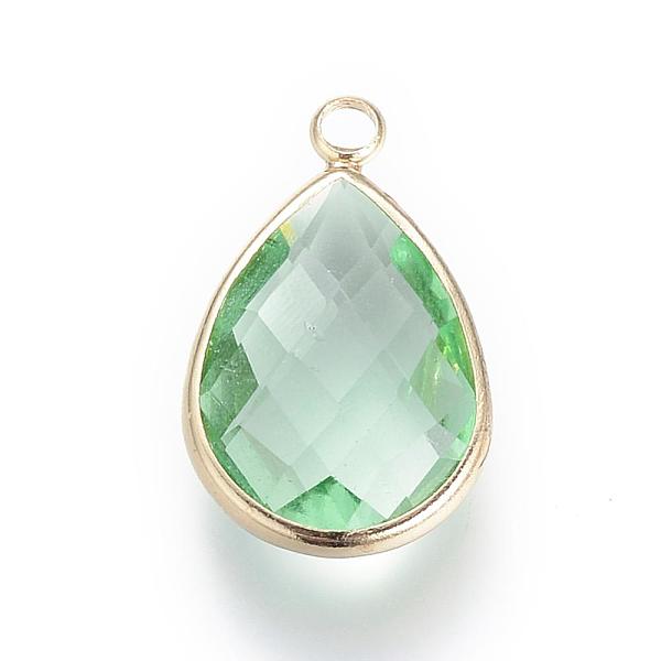 PandaHall Glass Pendants, with Brass Findings, Faceted, Drop, Light Gold, Medium Sea Green, 18x10.5x4.5mm, Hole: 1.8~2.3mm Brass+Glass...
PandaHall Glass Pendants, with Brass Findings, Faceted, Drop, Light Gold, Medium Sea Green, 18x10.5x4.5mm, Hole: 1.8~2.3mm Brass+Glass...