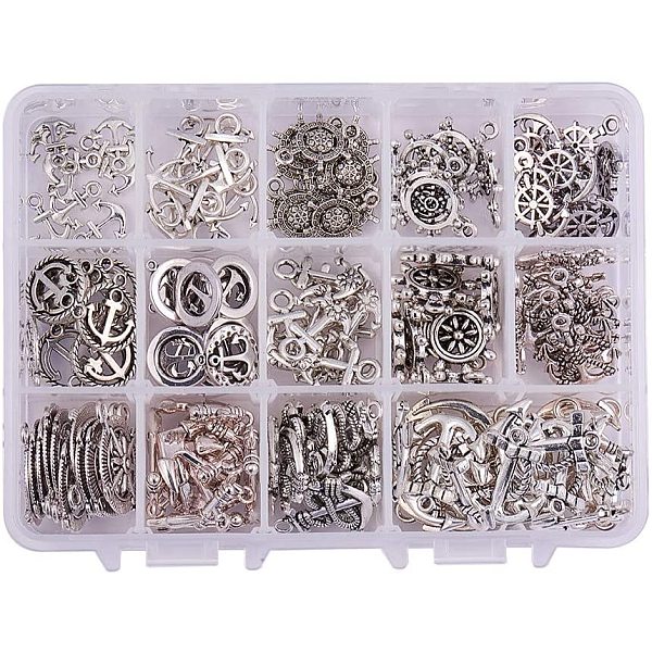 PandaHall Tibetan Silver Anchor & Helm Pendants, Antique Silver, 20x17.5x2mm, hole: 2mm Alloy Anchor & Helm
PandaHall Tibetan Silver Anchor & Helm Pendants, Antique Silver, 20x17.5x2mm, hole: 2mm Alloy Anchor & Helm
