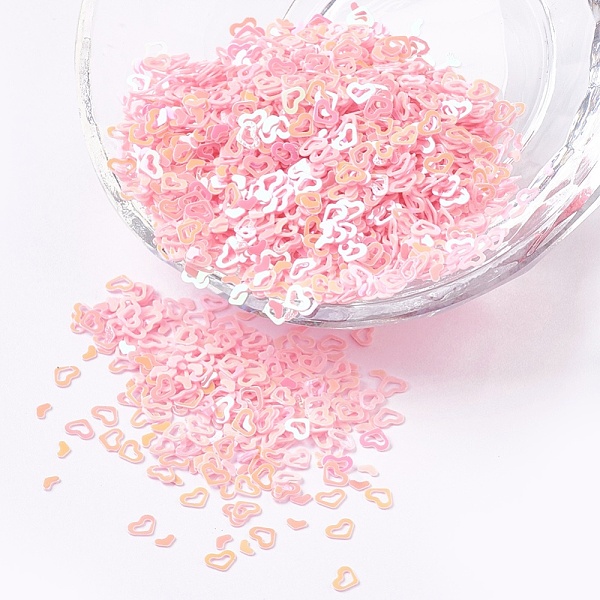 PandaHall Ornament Accessories Plastic Paillette/Sequins Beads, Heart, Pink, 3x4x0.1mm, about 225000pcs/pound Plastic Heart Pink
PandaHall Ornament Accessories Plastic Paillette/Sequins Beads, Heart, Pink, 3x4x0.1mm, about 225000pcs/pound Plastic Heart Pink