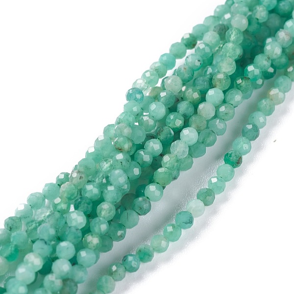 PandaHall Natural Emerald Beads Strands, Round, Faceted, 2mm, Hole: 0.5mm, about 173pcs/strand, 15.55~15.75inch(39.5~40cm) Emerald Round
PandaHall Natural Emerald Beads Strands, Round, Faceted, 2mm, Hole: 0.5mm, about 173pcs/strand, 15.55~15.75inch(39.5~40cm) Emerald Round