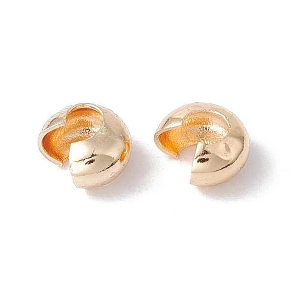 PandaHall Brass Crimp Beads Covers, Cadmium Free & Lead Free, Golden, 5.5x4.5x2.5mm, Hole: 2mm Brass
PandaHall Brass Crimp Beads Covers, Cadmium Free & Lead Free, Golden, 5.5x4.5x2.5mm, Hole: 2mm Brass