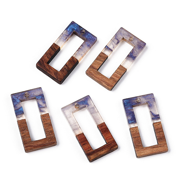 PandaHall Transparent Resin & Walnut Wood Pendants, Hollow Rectangle Charms, Slate Blue, 28x14.5x3.5mm, Hole: 1.8mm Resin+Wood Rectangle
PandaHall Transparent Resin & Walnut Wood Pendants, Hollow Rectangle Charms, Slate Blue, 28x14.5x3.5mm, Hole: 1.8mm Resin+Wood Rectangle