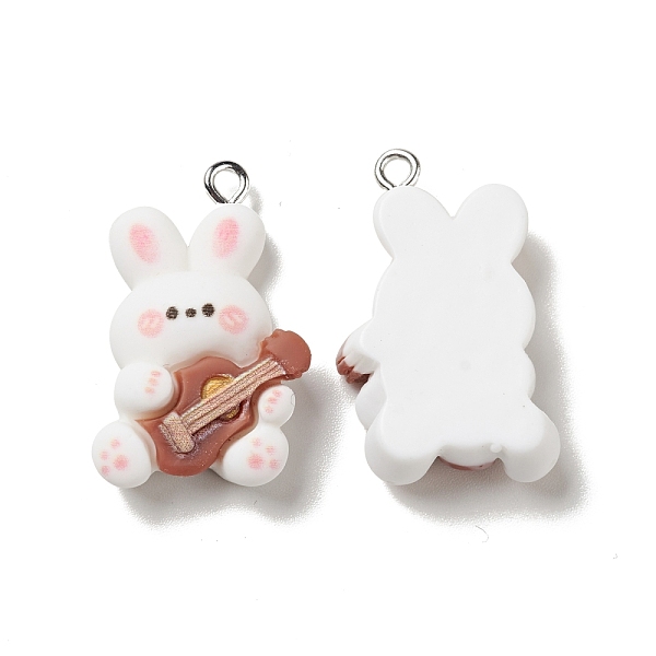 PandaHall Music Theme Opaque Resin Pendants, with Platinum Tone Iron Loops, Rabbit Charm with Guitar, Saddle Brown, 28x18x8mm, Hole: 2mm...
PandaHall Music Theme Opaque Resin Pendants, with Platinum Tone Iron Loops, Rabbit Charm with Guitar, Saddle Brown, 28x18x8mm, Hole: 2mm...