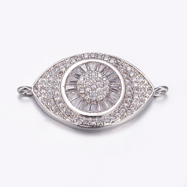 PandaHall Brass Micro Pave Cubic Zirconia Links, Long-Lasting Plated, Lead Free & Cadmium Free, Eye, Platinum, 16x29x4mm, Hole: 1.5mm...
PandaHall Brass Micro Pave Cubic Zirconia Links, Long-Lasting Plated, Lead Free & Cadmium Free, Eye, Platinum, 16x29x4mm, Hole: 1.5mm...