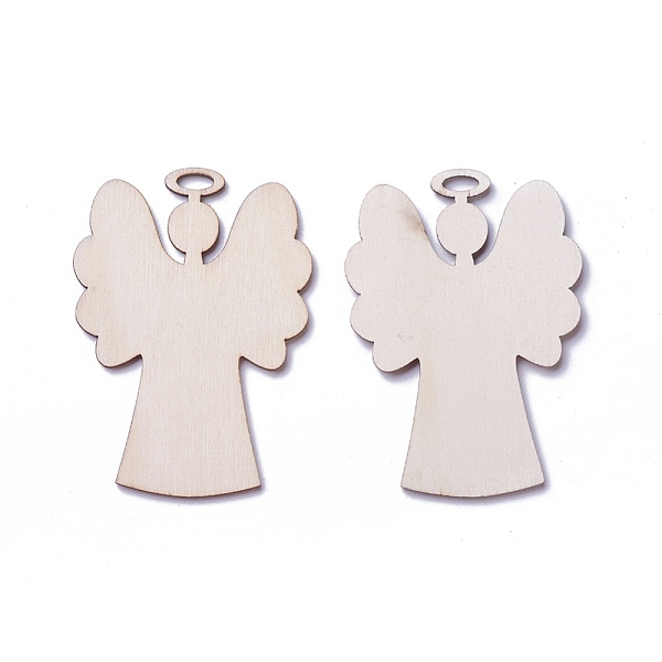 PandaHall Undyed Wood Pendants, Angel, Antique White, 83x60x2.5mm, Hole: 4x9mm Wood Angel & Fairy Orange
PandaHall Undyed Wood Pendants, Angel, Antique White, 83x60x2.5mm, Hole: 4x9mm Wood Angel & Fairy Orange