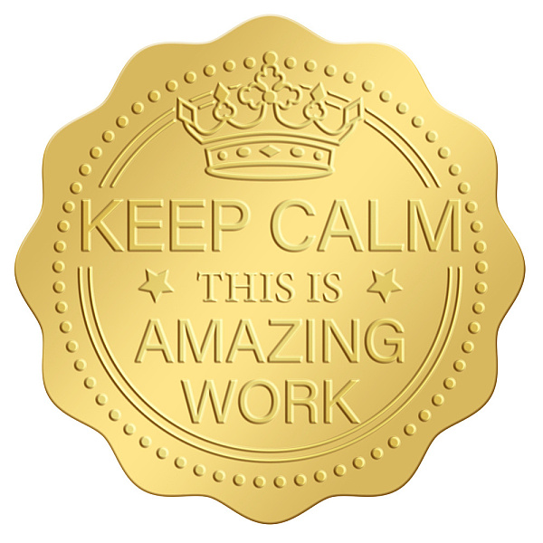 PandaHall Self Adhesive Gold Foil Embossed Stickers, Medal Decoration Sticker, 50x50mm Metal Word Gold
PandaHall Self Adhesive Gold Foil Embossed Stickers, Medal Decoration Sticker, 50x50mm Metal Word Gold