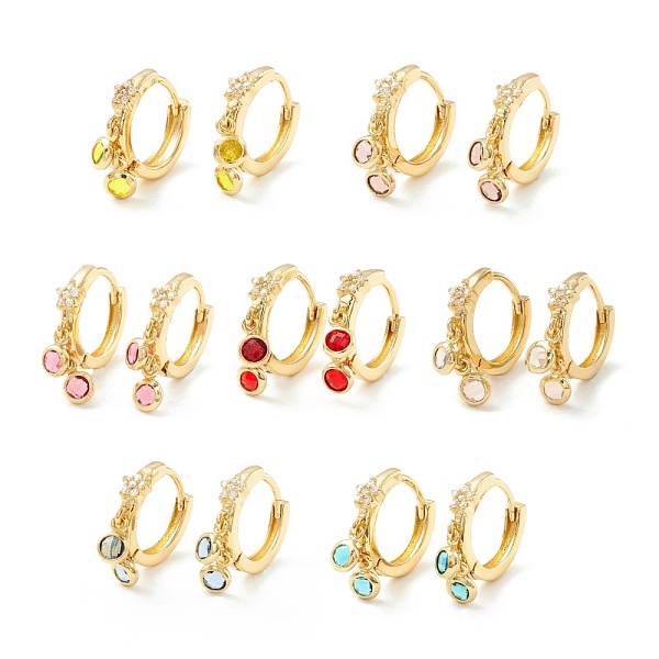PandaHall Star Cubic Zirconia Hoop Earrings with Flat Round Drop, Brass Jewelry for Women, Cadmium Free & Nickel Free & Lead Free, Real 18K..., Multicolor
PandaHall Star Cubic Zirconia Hoop Earrings with Flat Round Drop, Brass Jewelry for Women, Cadmium Free & Nickel Free & Lead Free, Real 18K..., Multicolor