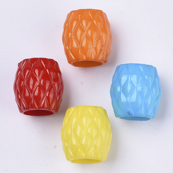PandaHall Opaque Acrylic Beads, Large Hole Beads, Barrel with Rhombus, Mixed Color, 16x15mm, Hole: 9mm, about 330pcs/500g Acrylic Barrel..., Multicolor
PandaHall Opaque Acrylic Beads, Large Hole Beads, Barrel with Rhombus, Mixed Color, 16x15mm, Hole: 9mm, about 330pcs/500g Acrylic Barrel..., Multicolor