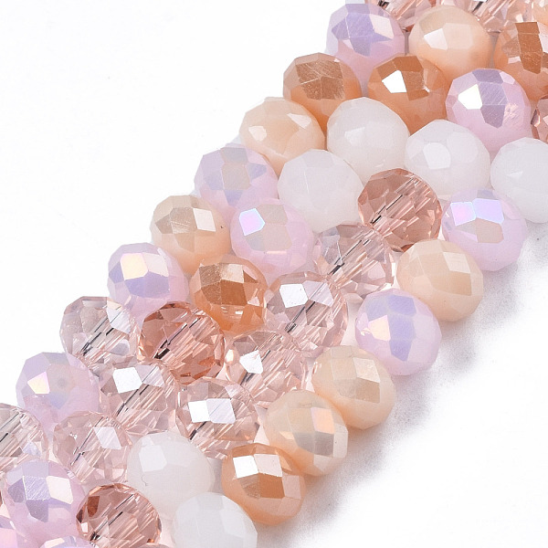 PandaHall Electroplate Glass Beads Strands, Faceted, Rondelle, Sandy Brown, 5.5~6x5mm, Hole: 1mm, about 90~92pcs/strand, 16.54 inch~16.93...
PandaHall Electroplate Glass Beads Strands, Faceted, Rondelle, Sandy Brown, 5.5~6x5mm, Hole: 1mm, about 90~92pcs/strand, 16.54 inch~16.93...