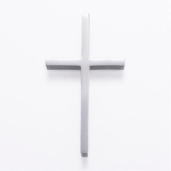 PandaHall 304 Stainless Steel Big Pendants, Latin Cross, Stainless Steel Color, 52x28x5mm, Hole: 3.5mm 304 Stainless Steel Cross
PandaHall 304 Stainless Steel Big Pendants, Latin Cross, Stainless Steel Color, 52x28x5mm, Hole: 3.5mm 304 Stainless Steel Cross