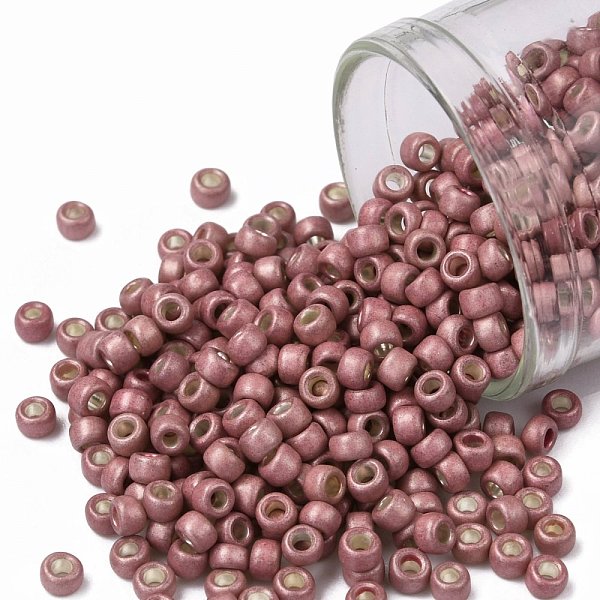 PandaHall TOHO Round Seed Beads, Japanese Seed Beads, Frosted, (553F) Matte Galvanized Pink, 8/0, 3mm, Hole: 1mm, about 1110pcs/50g Glass...
PandaHall TOHO Round Seed Beads, Japanese Seed Beads, Frosted, (553F) Matte Galvanized Pink, 8/0, 3mm, Hole: 1mm, about 1110pcs/50g Glass...