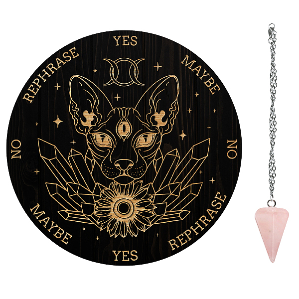 PandaHall AHADEMAKER 1Pc Cone/Spike/Pendulum Natural Rose Quartz Stone Pendants, 1Pc 304 Stainless Steel Cable Chain Necklaces, 1Pc PVC...
PandaHall AHADEMAKER 1Pc Cone/Spike/Pendulum Natural Rose Quartz Stone Pendants, 1Pc 304 Stainless Steel Cable Chain Necklaces, 1Pc PVC...