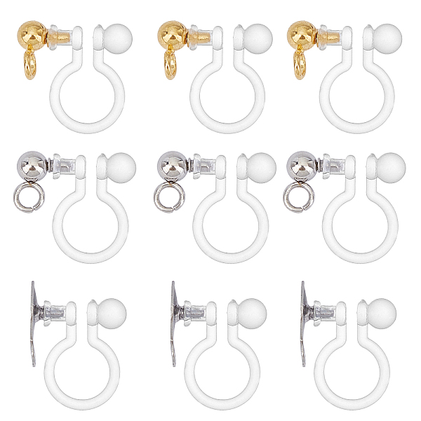 PandaHall Unicraftale 304 Stainless Steel Clip-on Earring Component, with Plastic, Mixed Color, 13x9x6mm, Hole: 1.5mm, 30pcs/box 304...
PandaHall Unicraftale 304 Stainless Steel Clip-on Earring Component, with Plastic, Mixed Color, 13x9x6mm, Hole: 1.5mm, 30pcs/box 304...