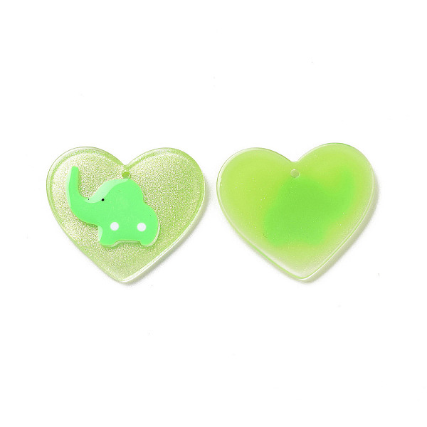 PandaHall Acrylic Pendants, with Enamel and Glitter Powder, Heart with Elephant Pattern, Spring Green, 26x29.5x2mm, Hole: 1.5mm Acrylic...
PandaHall Acrylic Pendants, with Enamel and Glitter Powder, Heart with Elephant Pattern, Spring Green, 26x29.5x2mm, Hole: 1.5mm Acrylic...