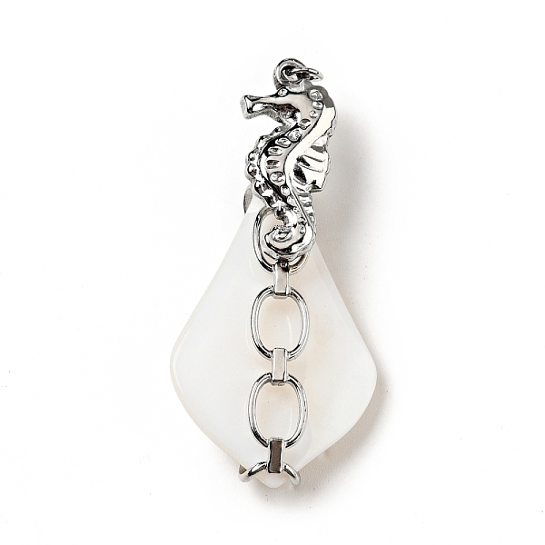 PandaHall Natural White Shell Pendants, Teardrop Charm, with Stainless Steel Color Plated 304 Stainless Steel Sea Horse Findings and Jump...
PandaHall Natural White Shell Pendants, Teardrop Charm, with Stainless Steel Color Plated 304 Stainless Steel Sea Horse Findings and Jump...