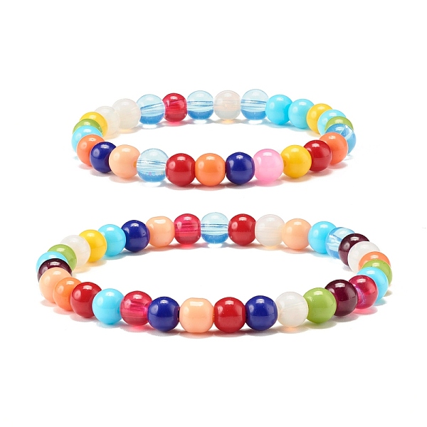 PandaHall Candy Color Round Glass Beads Stretch Bracelets Set for Children and Parent, Cute Couple Bracelets, Colorful, Beads: 6mm, Inner...
PandaHall Candy Color Round Glass Beads Stretch Bracelets Set for Children and Parent, Cute Couple Bracelets, Colorful, Beads: 6mm, Inner...