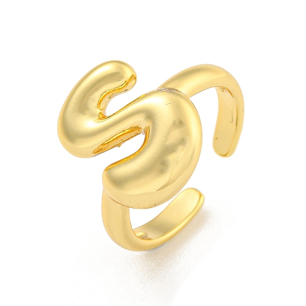 PandaHall Brass Letter Open Cuff Rings for Women, Adjustable, Real 18K Gold Plated, Letter S, 15~16.5x7~16.5mm Brass Letter S
PandaHall Brass Letter Open Cuff Rings for Women, Adjustable, Real 18K Gold Plated, Letter S, 15~16.5x7~16.5mm Brass Letter S