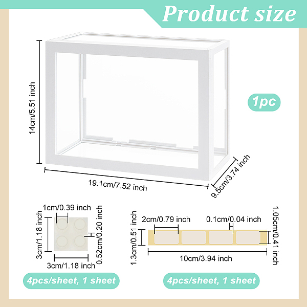 PandaHall Olycraft ABS Plastic with Clear Glass Minifigures Display Case, Dustproof Dolls Display Box for Models Toys Action Figures, with..., White
PandaHall Olycraft ABS Plastic with Clear Glass Minifigures Display Case, Dustproof Dolls Display Box for Models Toys Action Figures, with..., White