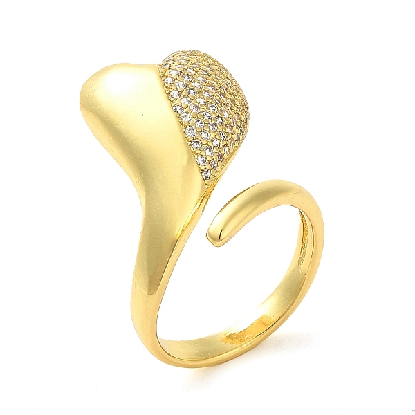 PandaHall Brass Micro Pave Cubic Zirconia Cuff Rings, Heart, Real 16K Gold Plated, US Size 8 1/2(18.5mm) Brass+Cubic Zirconia Heart Clear
PandaHall Brass Micro Pave Cubic Zirconia Cuff Rings, Heart, Real 16K Gold Plated, US Size 8 1/2(18.5mm) Brass+Cubic Zirconia Heart Clear