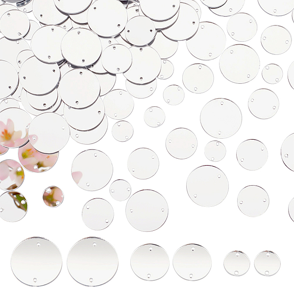 PandaHall 300pcs 3 style Flat Round Acrylic Mirror Sew on Rhinestone, Garments Accessories, 2-Hole Links, Silver, 10~20mm, 100pcs/style...
PandaHall 300pcs 3 style Flat Round Acrylic Mirror Sew on Rhinestone, Garments Accessories, 2-Hole Links, Silver, 10~20mm, 100pcs/style...