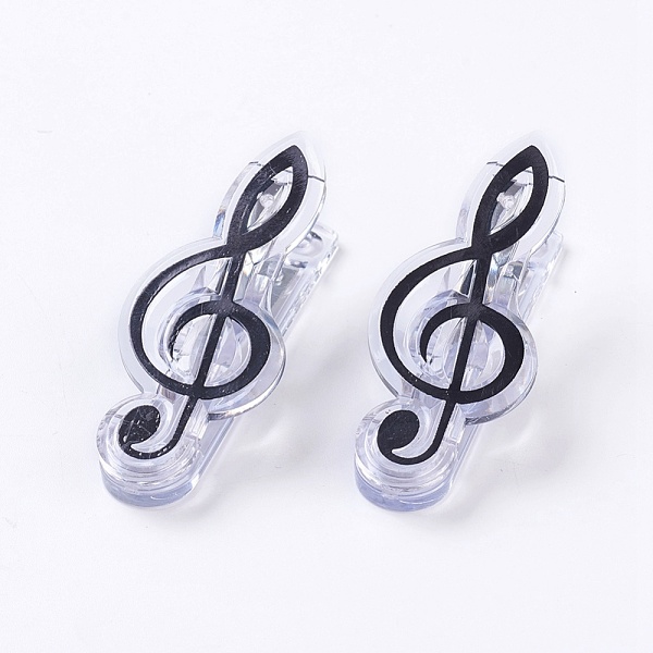 PandaHall Plastic Clips, with Iron Findings, Musical Note, Black, 72x28x27mm Plastic Black
PandaHall Plastic Clips, with Iron Findings, Musical Note, Black, 72x28x27mm Plastic Black
