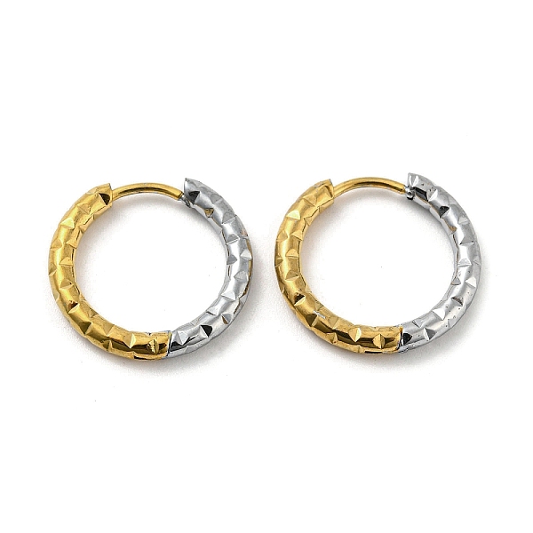 PandaHall Two Tone 304 Stainless Steel Hoop Earrings, Golden & Stainless Steel Color, Ring, 18x19x2.5mm 304 Stainless Steel Ring
PandaHall Two Tone 304 Stainless Steel Hoop Earrings, Golden & Stainless Steel Color, Ring, 18x19x2.5mm 304 Stainless Steel Ring