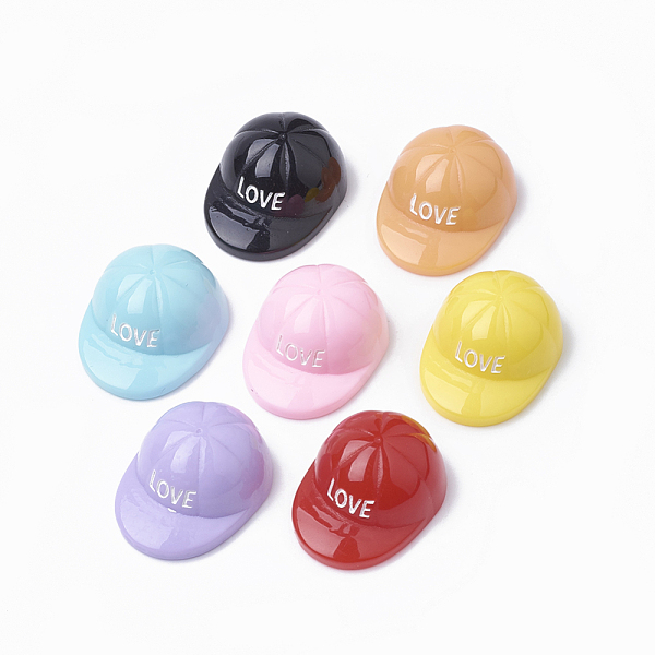 PandaHall Resin Cabochons, Hat with Word Love, Mixed Color, 25x19x11mm Resin Hat Multicolor
PandaHall Resin Cabochons, Hat with Word Love, Mixed Color, 25x19x11mm Resin Hat Multicolor