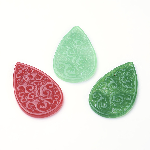 PandaHall Natural Jade Pendant, Dyed, teardrop, Mixed Color, 39x24x2mm, Hole: 1mm Other Jade Teardrop Multicolor
PandaHall Natural Jade Pendant, Dyed, teardrop, Mixed Color, 39x24x2mm, Hole: 1mm Other Jade Teardrop Multicolor